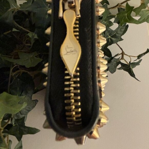Christian Louboutin👠👠 Panettone Wallet-Black/Silver/Gold - Picture 5 of 14
